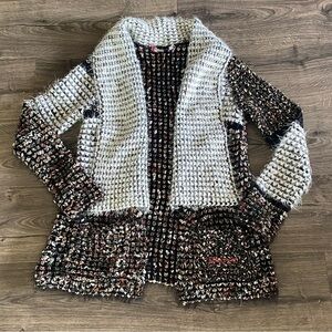 Desigual metallic eyelash cardigan size S